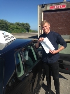 Congratulations on passing your test first time :-0