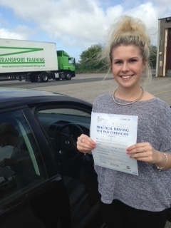 Well done Sophie on passing your test on your first attempt congratulations :-